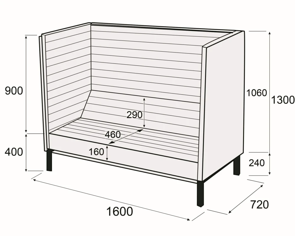 Диван 2-х местный Гиперион