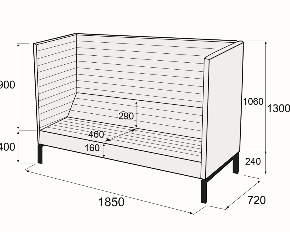 Диван 3-х местный Гиперион