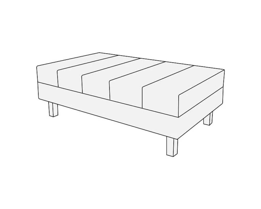 Банкетка 2-х мест. большая Лима