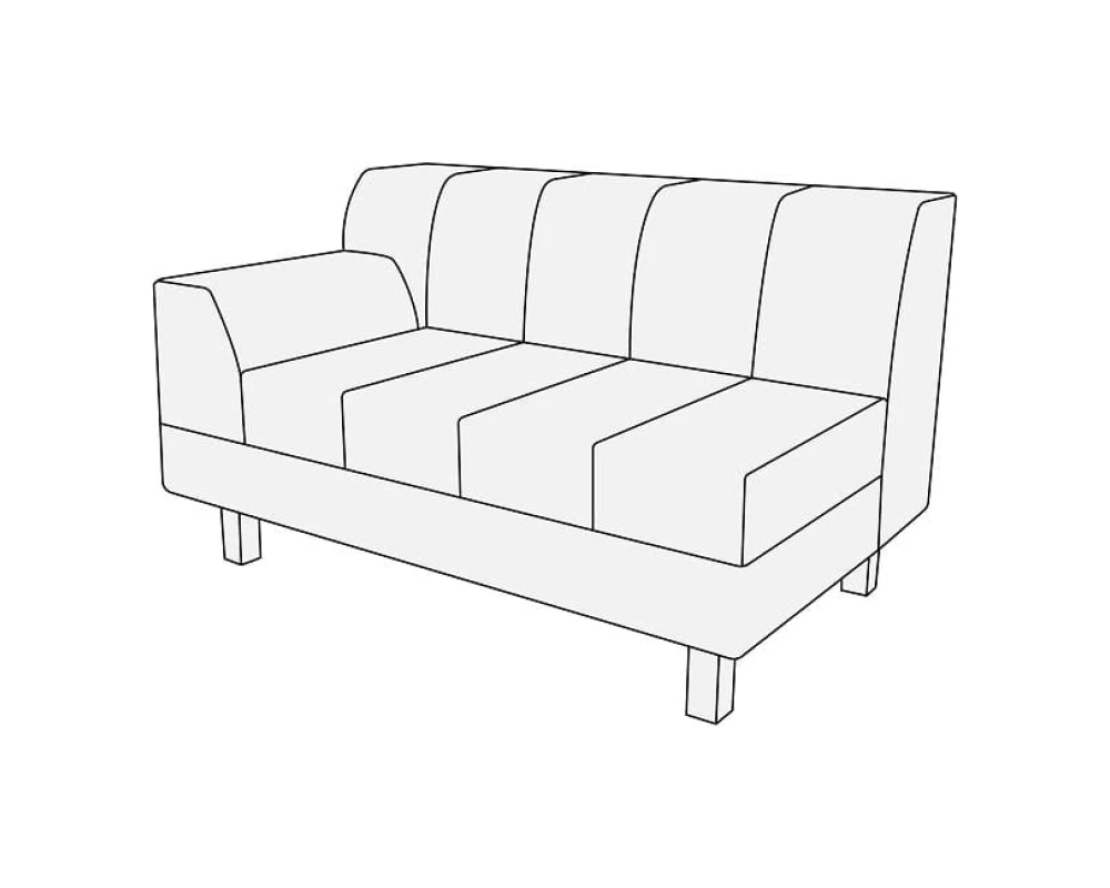 Модуль 3-х мест. с лев./прав. подл-ком Лима