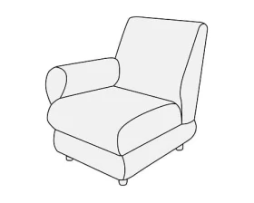 Модуль 1-х мест. с лев./прав. подл-ком Матрикс images