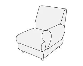 Модуль 1-х мест. с лев./прав. подл-ком Матрикс images