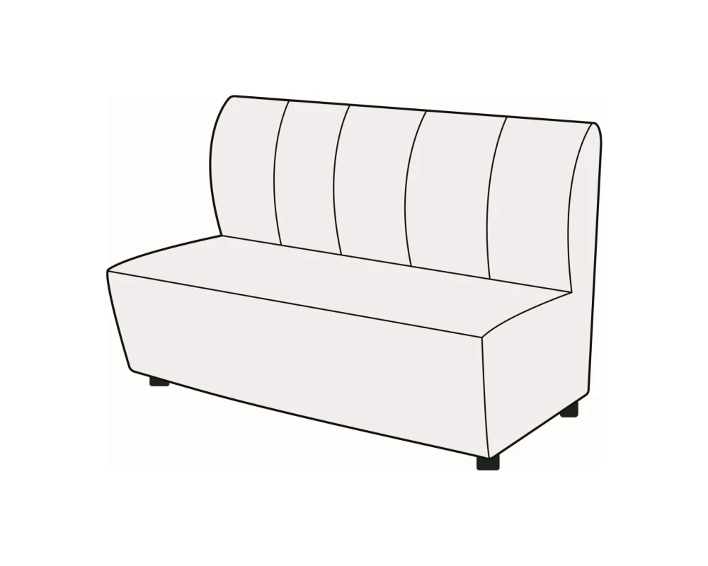 Модуль 3-х местный без подлокотников Мемфис