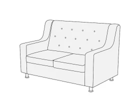 Диван 2-х местный МирЭль Люкс images