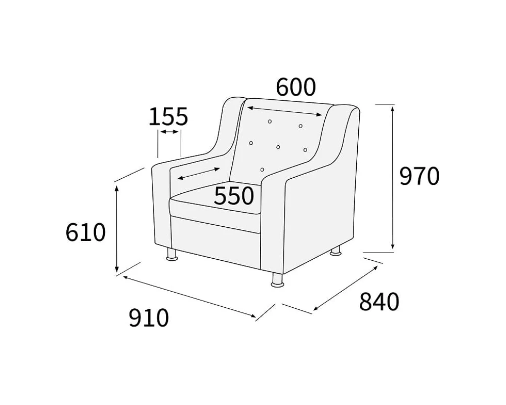 Кресло МирЭль Люкс