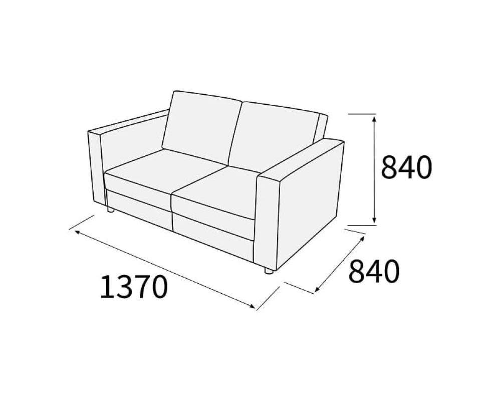 Диван 2-х местный Омега-лайт