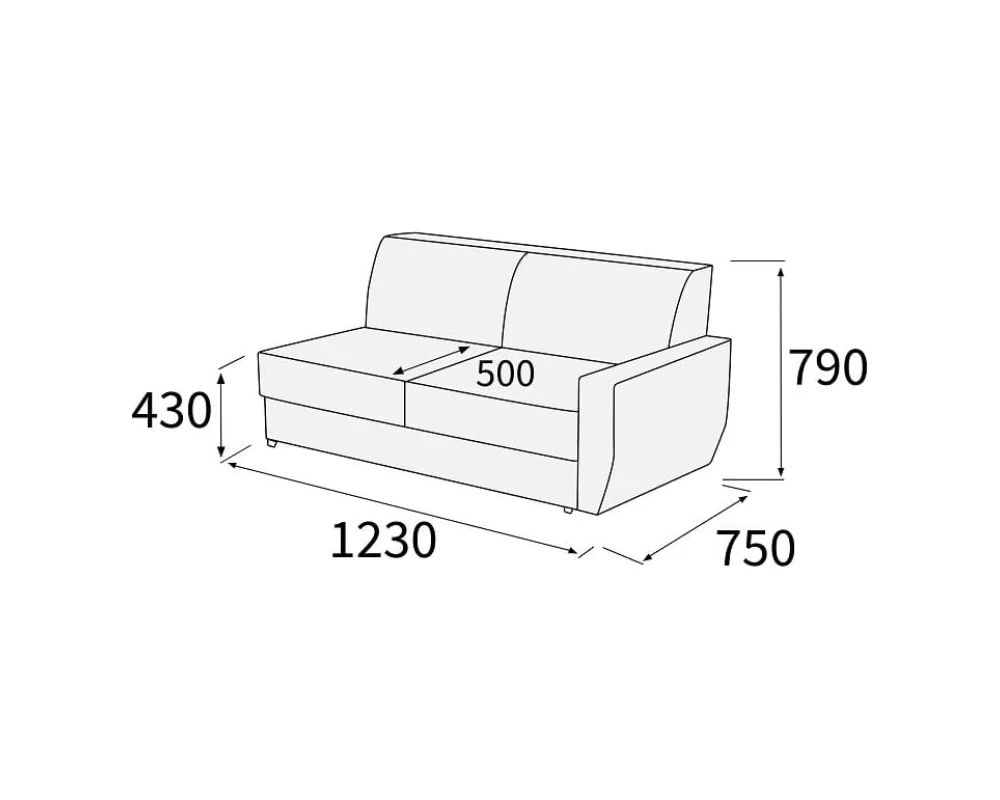 Модуль 2-х мест. с лев./прав. подл-ком Омега
