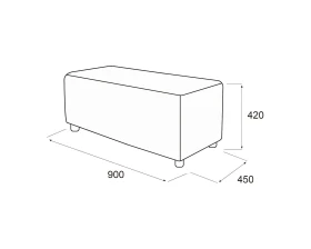 Пуф Омега 2-х местный Альфа images