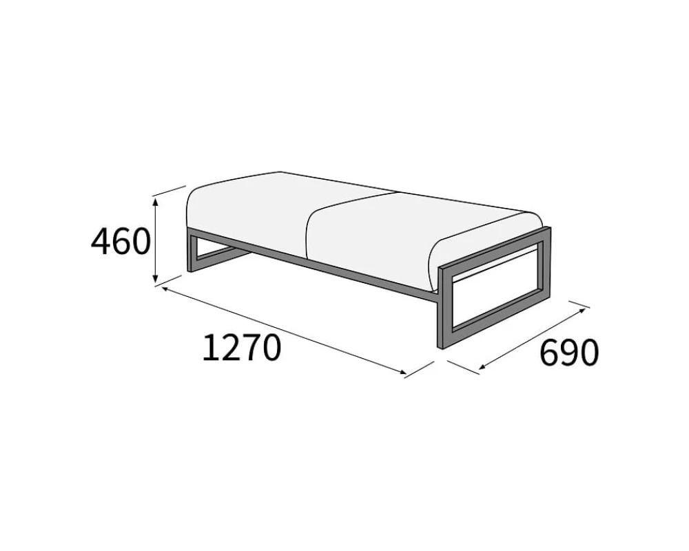Банкетка 2-х местная Сигма-люкс