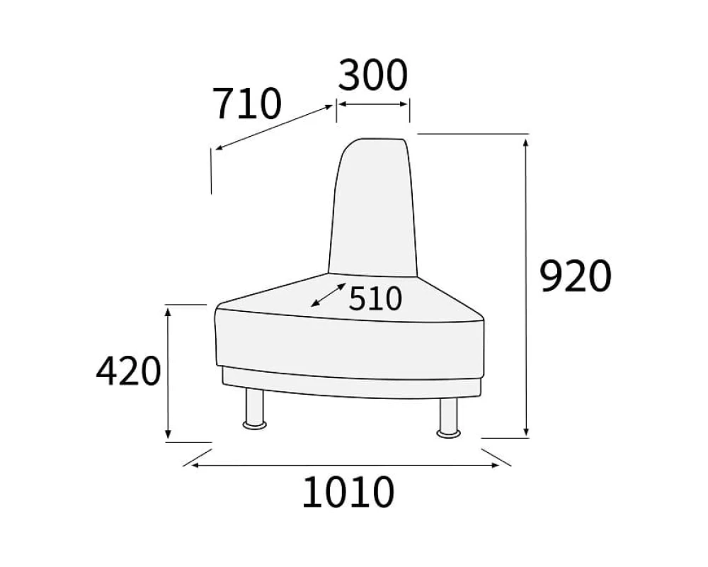 Модуль угловой 60 внешний Снейк