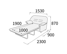 Диван 2-х местный с механизмом Премьер images