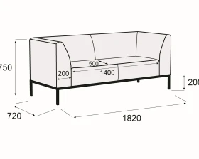 Диван 3-х местный Альфа Ультра images