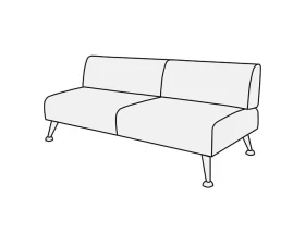 Модуль 2-х местный без подлокотников Вейт images