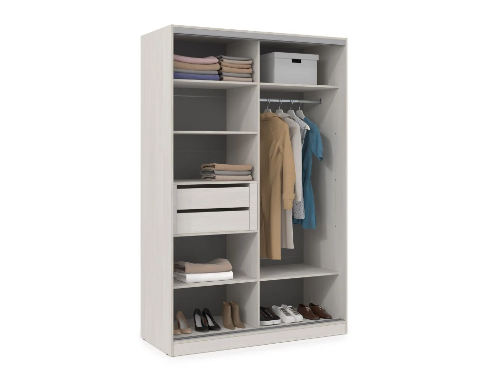 Шкаф-купе 2-дверный (1204*600*2201) ШКЗЗ.12.5 КОМФОРТ / COMFORT