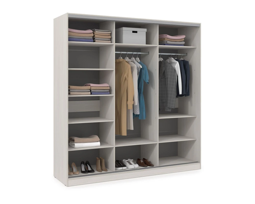 Шкаф-купе 3-дверный (1798*600*2201) ШКДДД.18.2 КОМФОРТ / COMFORT