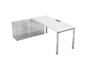 Стол рабочий прямолинейный три опоры, левый (1600*900*750) НСТЛ-П.994 Глосс Лайн / Gloss Line images