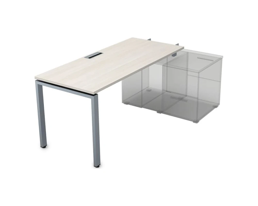 Стол рабочий прямолинейный для крепления на тумбу, начальный (1800*700*750) СПН-П.975 Глосс / Gloss