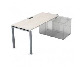 Стол рабочий прямолинейный для крепления на тумбу, начальный (1800*700*750) СПН-П.975 Глосс / Gloss images