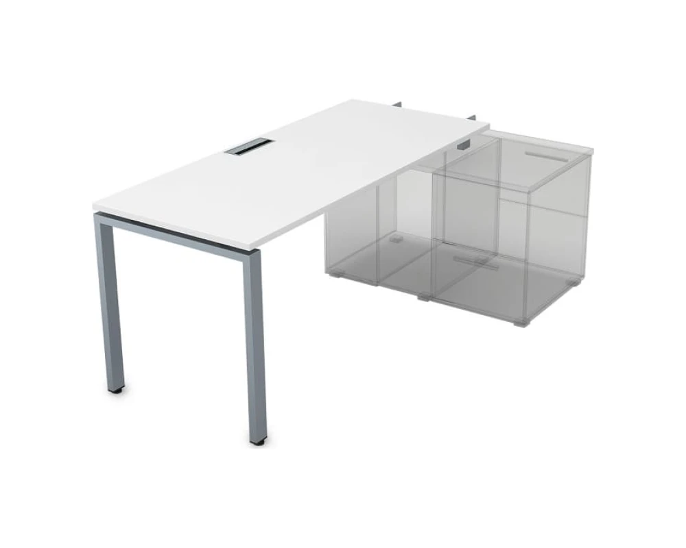 Стол рабочий прямолинейный для крепления на тумбу, начальный (1800*700*750) СПН-П.975 Глосс / Gloss