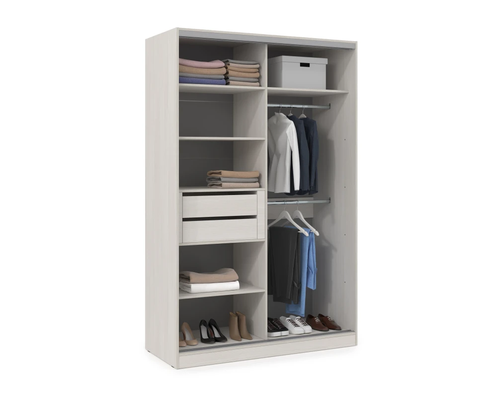 Шкаф-купе 2-дверный (1204*600*2201) ШКДД.12.7 КОМФОРТ / COMFORT