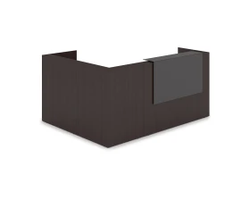 Комплект Ресепшн с фартуком HPL (2344*1765*1149) (с подсветкой) 1КР-КЛ.102.1 ЛАУНЖ / LOUNGE images