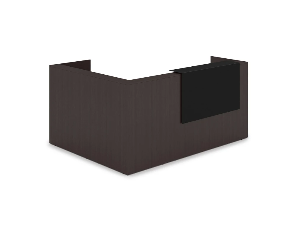 Комплект Ресепшн с фартуком HPL (2344*1765*1149) (с подсветкой) 1КР-КЛ.102.1 ЛАУНЖ / LOUNGE