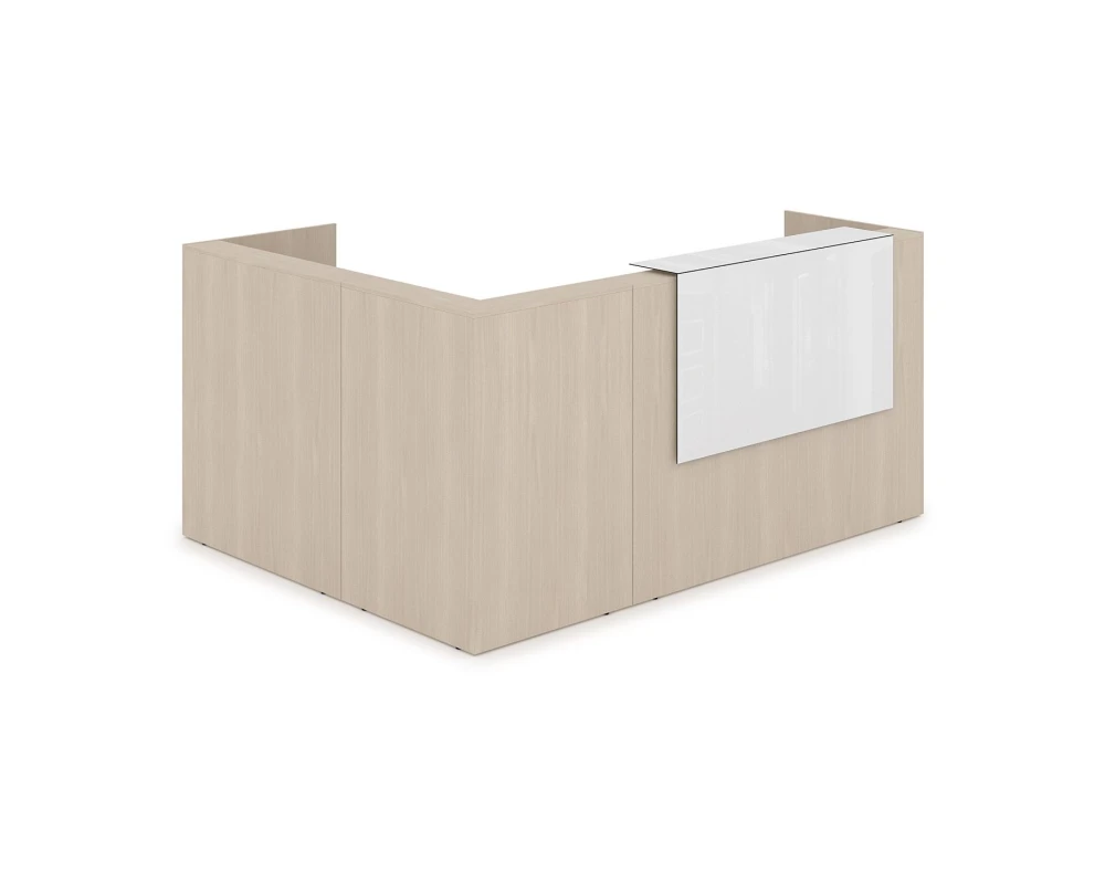 Комплект Ресепшн с фартуком HPL (2344*1765*1149) (с подсветкой) 1КР-КЛ.102.1 ЛАУНЖ / LOUNGE