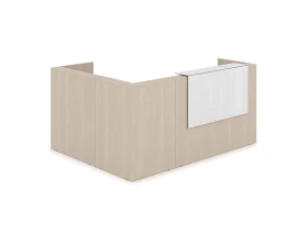 Комплект Ресепшн с фартуком HPL (2344*1765*1149) (с подсветкой) 1КР-КЛ.102.1 ЛАУНЖ / LOUNGE images