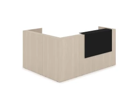 Комплект Ресепшн с фартуком HPL (2344*1765*1149) (с подсветкой) 1КР-КЛ.102.1 ЛАУНЖ / LOUNGE images