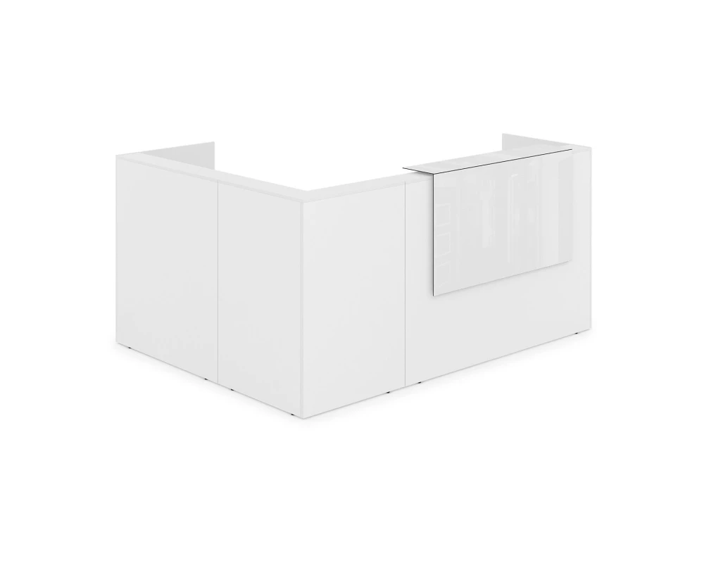 Комплект Ресепшн с фартуком HPL (2344*1765*1149) (с подсветкой) 1КР-КЛ.102.1 ЛАУНЖ / LOUNGE