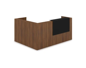 Комплект Ресепшн с фартуком HPL (2344*1765*1149) (с подсветкой) 1КР-КЛ.102.1 ЛАУНЖ / LOUNGE images