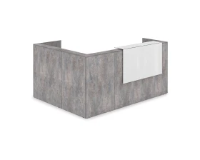 Комплект Ресепшн с фартуком HPL (2344*1765*1149) (с подсветкой) 1КР-КЛ.102.1 ЛАУНЖ / LOUNGE images