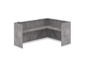 Комплект Ресепшн с фартуком HPL (2344*1765*1149) (с подсветкой) 1КР-КЛ.102.1 ЛАУНЖ / LOUNGE images