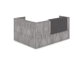 Комплект Ресепшн с фартуком HPL (2344*1765*1149) (с подсветкой) 1КР-КЛ.102.1 ЛАУНЖ / LOUNGE images