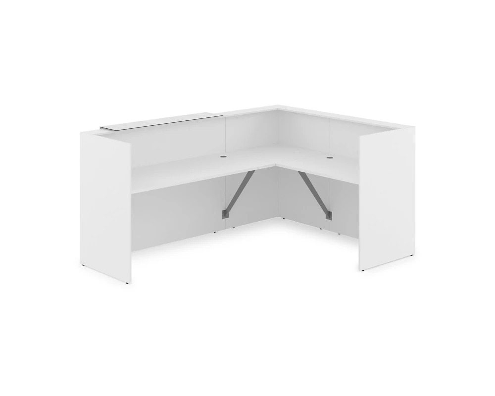 Комплект Ресепшн с фартуком HPL (2344*1765*1149) (с подсветкой) 1КР-КЛ.102.1 ЛАУНЖ / LOUNGE