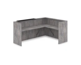 Комплект Ресепшн с фартуком HPL (2344*1765*1149) (с подсветкой) 1КР-КЛ.102.1 ЛАУНЖ / LOUNGE images