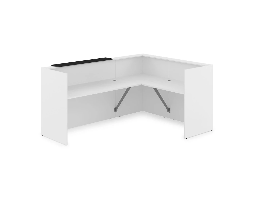 Комплект Ресепшн с фартуком HPL (2344*1765*1149) (с подсветкой) 1КР-КЛ.102.1 ЛАУНЖ / LOUNGE