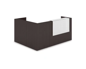 Комплект Ресепшн с фартуком HPL (2344*1765*1149) (с подсветкой) 1КР-КЛ.102.1 ЛАУНЖ / LOUNGE images