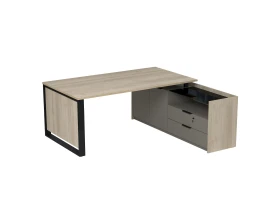 Стол рабочий на опорной двусост тумбе, с ящ, с замком 1860x1768x750 МАГНЕТИК / MAGNETIC images