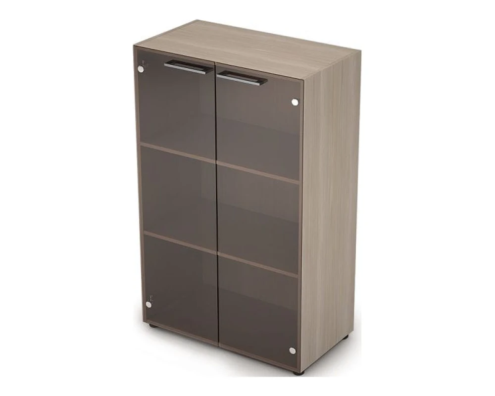 Шкаф средний со стеклом (798*430*1277) 4Ш.017.3 ТАЙМ-МАКС / TAIM-MAX