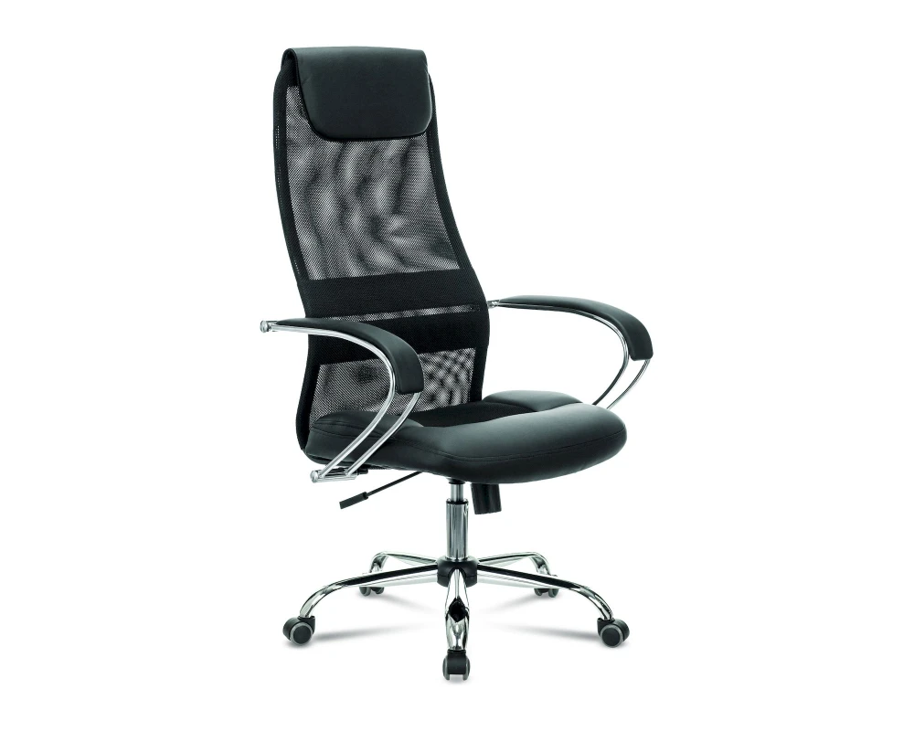 Кресло Бюрократ CH-608SL Сетка/ Ткань, Черный