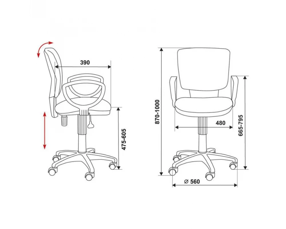 Кресло Бюрократ Ch-626AXSN