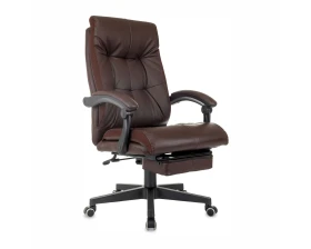 Кресло Бюрократ CH-824MSG-BF Экокожа, Коричневый images