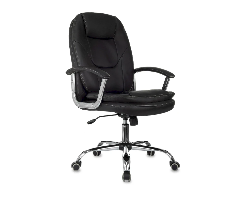 Кресло Бюрократ CH-868SL Экокожа, Черный