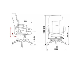 Кресло Бюрократ T-9908AXSN-Black images