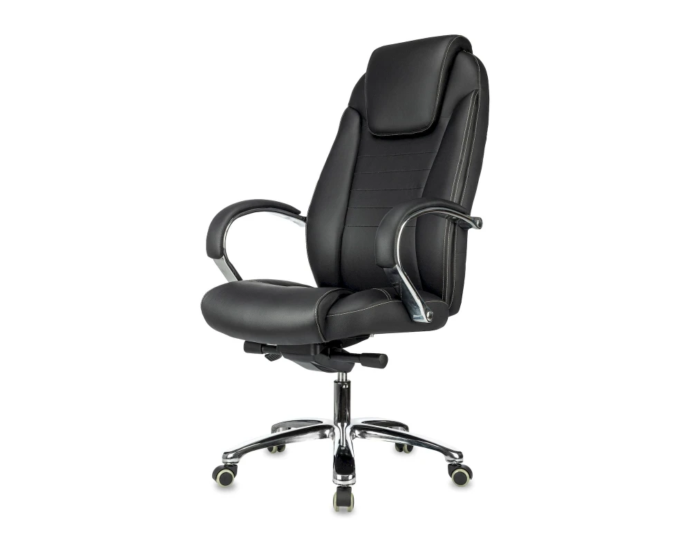 Кресло Бюрократ T-9923S Натуральная кожа, Черный