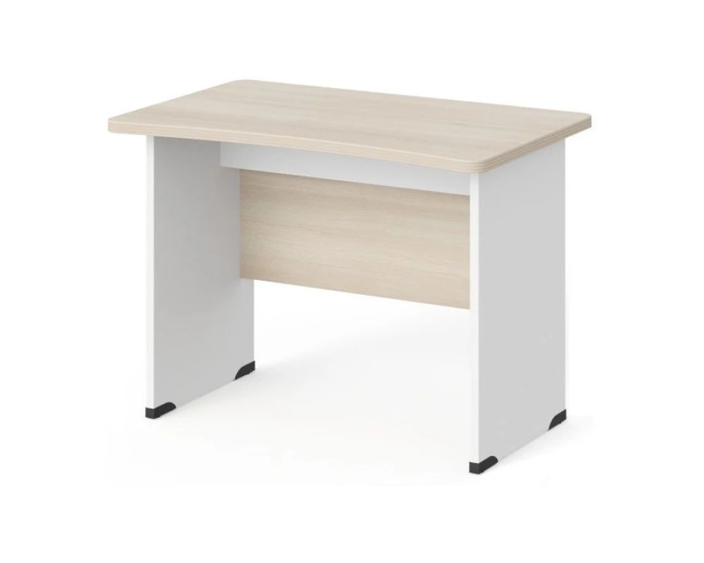 Стол прямоугольный 100х65х74 Berlin (df) Акация светлая/Белый премиум