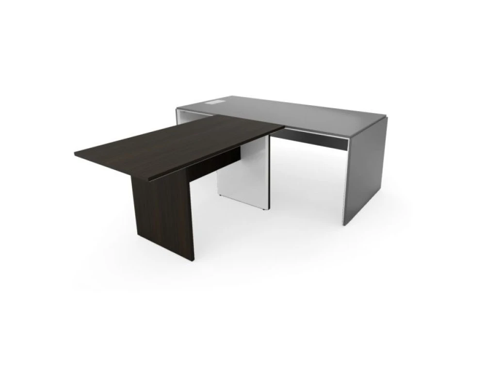 Брифинг-приставка 140х75х76,3 Platinum Венге/Белый глянец