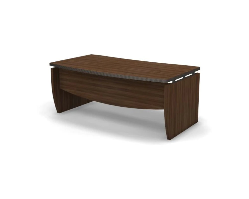 Стол руководителя радиальный 180,4х100х75,5 Smart Director Орех табак