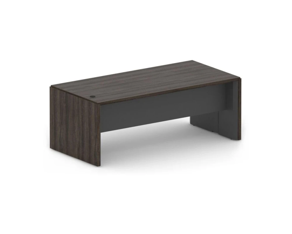 Стол руководителя правый new 200х96х75,3 Vegas (df) Дуб монтенегро/Черный